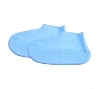 Fundas de silicona para zapatos, reutilizables, impermeables, protector de botas para lluvia, antideslizantes, para días lluviosos al aire libre, hombres y mujeres que caminan (S, gris)