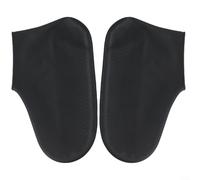 Fundas de silicona reciclables para botas con suela texturizada para días lluviosos, ciclismo, senderismo, color gris, talla L (S negro)