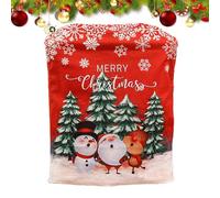 Fundas de silla de Navidad, fundas de respaldo de silla de Navidad | Fundas de silla de Navidad clásicas, fundas de respaldo de silla, muñeco de nieve, alce, santa, protección para silla