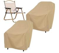 Fundas de silla para exteriores, protección impermeable para muebles de césped, protección resistente a los viento, escudo resistente a las inclemencias del tiempo, solución de jardín doméstico,