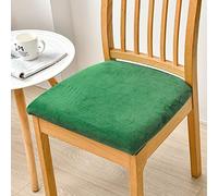 Fundas de Sillas Comedor Verde Hierba Funda Asiento Silla Ajustables Justables Lavables de Antipolvo Elásticas para Lavable Extraíble