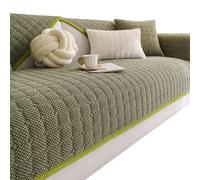 Fundas de Sofá Antideslizantes, Fundas de Sofá en Forma de L de 2, 3 y 4 plazas, Lavables a Máquina, para Sala de Estar y Decoración del Hogar(Olive Green,90x70cm)