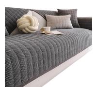 Fundas de Sofá Antideslizantes, Fundas de Sofá en Forma de L de 2, 3 y 4 plazas, Lavables a Máquina, para Sala de Estar y Decoración del Hogar(Gris Oscuro,90x240cm)