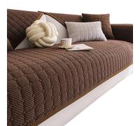 Fundas de Sofá Antideslizantes, Fundas de Sofá en Forma de L de 2, 3 y 4 plazas, Lavables a Máquina, para Sala de Estar y Decoración del Hogar(Café,110x240cm)