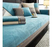 Fundas de sofá antideslizantes para 1/2/3/4 plazas, fundas de felpa suave y lavables, fundas protectoras de piel gruesa en forma de L para decoración del hogar