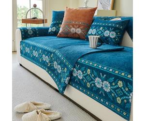 Fundas De Sofá Chenilla, 1/2/3/4 Plazas, Funda Antideslizante para Todas Las Estaciones con Partículas Silicona Antideslizantes, Protector Muebles Esquina, Se Admiten Mascotas #2 70 * 120cm