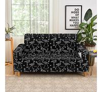 Fundas de sofá de alta elasticidad de 1/2/3/4 plazas, colección Flamingo 3D, suave, antideslizante, lavable, funda universal para niños y mascotas (3 plazas, diseño de hojas)