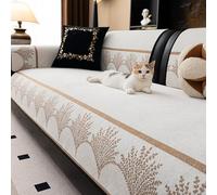 Fundas de sofá de Chenilla, en Forma de L/U, Antideslizantes y Lavables para Todas Las Estaciones, Protectores de Muebles Gruesos Aptos para Mascotas Orange 90x120cm/35.43x47.24in