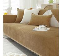 Fundas de Sofá de Chenilla Suave Lavables - Nuevo Sofá Fundas de Cojín, Antideslizante Sofá 1 2 3 Plazas Sofá Fundas para Sofá Seccional, Sofá Slipcovers L Forma Muebles Protector (Chenille Café)
