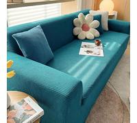 Fundas de sofá de color sólido, fundas elásticas para sala de estar, protectores gruesos de sofá de esquina, fundas de muebles para el hogar para 1/2/3/4 plazas, se adapta a 235-300 cm, color 6