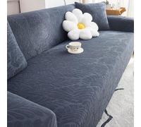 Fundas de sofá de felpa suave y gruesa, fundas de sofá jacquard de hojas, fundas de sofá altamente elásticas, protectores de muebles lavables para sillones, biplazas, sofás esquineros (beige, 1 plaza