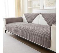 Fundas de Sofá de Franela Suave Lavables - Nuevo Sofá Fundas de Cojín, Antideslizante Sofá 1 2 3 Plazas Sofá Fundas para Sofá Seccional, Sofá Slipcovers L Forma Muebles Protector (Marrón, 90x160)