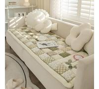 Fundas de sofá de retazos florales de algodón acolchadas, fundas de sofá modulares para jardín, elegante, antideslizante, cuadrada, a cuadros, tapete suave para mascotas, cojín de asiento para silla L