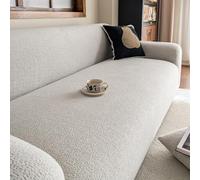 Fundas de sofá de terciopelo de algodón suave para sofás de 1 a 5 plazas. Funda antideslizante para sofá. Funda protectora para sofá con todo incluido. Prot(Size:4 Seater(235-300cm),Color:Gris)