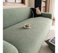 Fundas de sofá de terciopelo de algodón suave para sofás de 1 a 5 plazas. Funda antideslizante para sofá. Funda protectora para sofá con todo incluido. Prot(Size:3 Seater(190-230cm),Color:Verde)