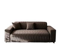 Fundas De Sofá De Terciopelo Fundas De Sofá Elásticas Gruesas De 3 Plazas Estilo Minimalista Felpa De Terciopelo Jacquard Fondo Antideslizante Lavable Resistente A marrón Quadruple Seat [235cm-300cm]