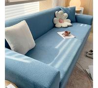 Fundas de sofá elásticas de color sólido para sala de estar, fundas gruesas de sofá de esquina para el hogar de 1/2/3/4 plazas, se adapta a 235-300 cm, protector elástico de muebles, fácil de limpiar