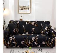 Fundas de sofá Funda de sofá muy elástica Fundas supersuaves para sofás de 1 2 3 4 plazas Fundas de sofá estampadas Cojín universal para sofá Funda de sofá antidesli(Size:2 Seater (145-185cm),Color:A)