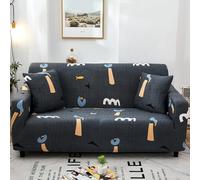 Fundas de sofá Funda de sofá muy elástica Fundas supersuaves para sofás de 1 2 3 4 plazas Fundas de sofá estampadas Cojín universal para sofá Funda de sofá antidesli(Size:1 Seater (90-140cm),Color:H)
