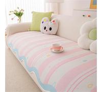 Fundas De Sofá,Funda De Sofá Refrescante De Verano, Estera Protectora De Sofá Antideslizante,Funda De Sofá Lavable,Ideal for Sala De Estar,Decoración De Dormitorio(Rosa,70 * 210cm)