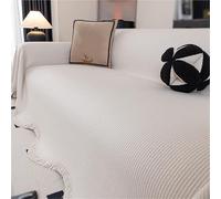 Fundas de sofá, Fundas de sofá Lavables, Funda de sofá Antideslizante, Funda de sofá 2/3/4 Cojín Protector de Muebles for Perros(Rice White,180 * 380cm)