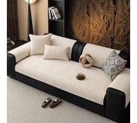 Fundas De Sofá Minimalistas Chenilla: Textura Similar Al Algodón Transpirable, Tejido Alta Densidad, Para Sofá Seccional Sala Estar, Decorativas, Cómodas, Lavables A Máquin beige 70*180cm/27.6*70.9in