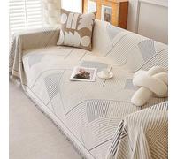 Fundas de sofá minimalistas modernas: lavables y para sofás seccionales en forma de L (3 plazas, gris, 180 x 320 cm), decoración perfecta para el hogar