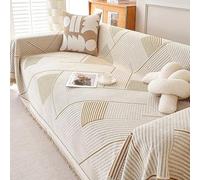 Fundas de sofá minimalistas modernas: lavables y para sofás seccionales en forma de L de 3 plazas (curry 180 x 340 cm), protección elegante para tus muebles