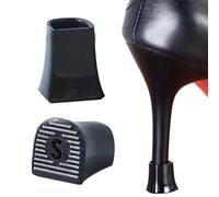 Fundas de talón para tacones altos, protectores antideslizantes para talón, protectores de talón, reductores de ruido, en forma de U, tapones de talón para grava y hierba