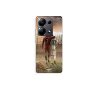 Fundas de teléfono - MANIACASE - Xiaomi Redmi Note 13 Pro 4G - Silicona - Negro - Cristiano Ronaldo Messi Goat