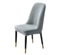 Fundas de Terciopelo para Sillas de Comedor Sin Brazos con Respaldo Curvo Juego de 4/6/2/1 para Cocina Fiestas Y Hogar C 1 Unidad