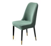 Fundas de Terciopelo para Sillas de Comedor Sin Brazos con Respaldo Curvo Juego de 4/6/2/1 para Cocina Fiestas Y Hogar K 1 Unidad