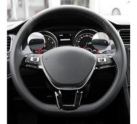 Fundas De Volante Cuero Artificial Negro Cosidas A Mano Para VW Para Golf 7 Mk7 Para Polo Para Passat B8 Para Tiguan Para Sharan Para Jetta Accesorio(rojo)