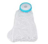 Fundas de yeso para piernas para adultos, funda de yeso para piernas cortas, protector de ducha reutilizable para pierna, rodilla, pie, herida en el tobillo, sello de silicona