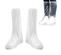 Fundas de zapatos de lluvia, cubiertas de zapatos impermeables | Protectores de zapatos reutilizables de tubo alto | Fundas impermeables y antideslizantes, largas botas de lluvia para tiempo pl, S