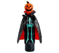 Fundas decorativas para botellas de vino de Halloween | Funda decorativa para botella de champán para propietarios de casa, inquilinos decoradores, noches de cine, fiestas