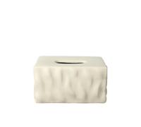 Fundas Decorativas para Cajas de pañuelos Caja de pañuelos cerámica Antiarrugas, Estilo Minimalista, cremoso, Ambiente nórdico WABI-Sabi Decoración estética para el hogar