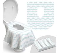 Fundas desechables para asiento de inodoro, paquete de 20 unidades, impermeables, ideales para niños y adultos, extragrandes, envueltas individualmente para viajes, entrenamiento de orinal para niños