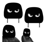 Fundas Divertidas Para Reposacabezas De Coche Con Dibujos Animados | 2 Unidades Divertidos Dibujos Animados Halloween | Decoración Estacional Para Otoño, Vacaciones, Viajes, Carreras Y Trayecto