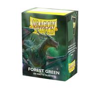 Fundas Dragon Shield Matte: Las fundas para cartas MTG son suaves y resistentes, compatibles con cartas Pokemon y Magic The Gathering, 100 CT, Verde bosque