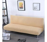 Fundas elásticas de Alta Elasticidad para sofás Color Liso sin Brazos para sofá Cama de elástico con Spandex Protector de Muebles sin reposabrazos fácil de Quitar y Lavable a