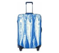 Fundas elásticas minimalistas de sardinas en fila para equipaje de viaje, a prueba de polvo, resistente a los arañazos, protector de maleta de 22 a 24 pulgadas
