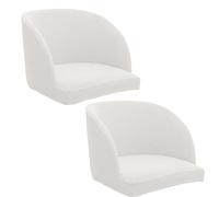 Fundas elásticas negras para sillas con reposabrazos para estilo escandinavo, juego de 2/4/6, protector de silla de oficina y comedor para respaldo curvado y sillas giratorias