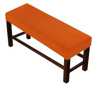 Fundas Elásticas para Bancos De Comedor, Cubiertas Ajustables De Piano para Mesa Interior, Fundas Asiento Desmontables - Se Adaptan A La Mayoría De Rectangulares(Orange,XS:26-31"/65-80cm)