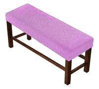 Fundas Elásticas para Bancos De Comedor, Cubiertas Ajustables De Piano para Mesa Interior, Fundas Asiento Desmontables - Se Adaptan A La Mayoría De Rectangulares(Purple,M:56-63"/140-160cm)
