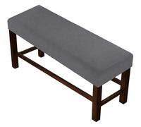 Fundas Elásticas para Bancos De Comedor, Cubiertas Ajustables De Piano para Mesa Interior, Fundas Asiento Desmontables - Se Adaptan A La Mayoría De Rectangulares(Gray b,M:56-63"/140-160cm)