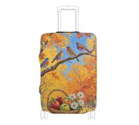 Fundas elásticas para equipaje, a prueba de polvo, para equipaje de 45,7 a 81,3 cm, Árbol frutal Hello Fall Autumn, M 22-24 in