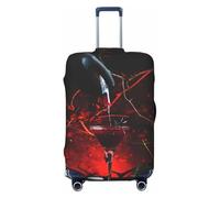 Fundas elásticas para equipaje de viaje para fiesta de vampiros de Halloween, protector de maleta para equipaje de 18 a 32 pulgadas, Black, XL