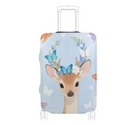 Fundas elásticas para equipaje, resistentes a los arañazos, para maleta, protector de equipaje, para equipaje de 18 a 32 pulgadas, Little Deer, S 18-20 in