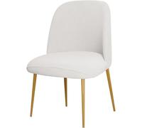 Fundas Elásticas para Sillas De Comedor con Respaldo Curvo - Funda Protectora Asiento Lavable, Tela Jacquard Banda Elástica (Juego 1/2/4/6 Und.)(White,2pcs)